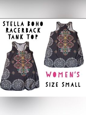 Stella Black BohoTank Top
Paisley Racerback
Sz Small